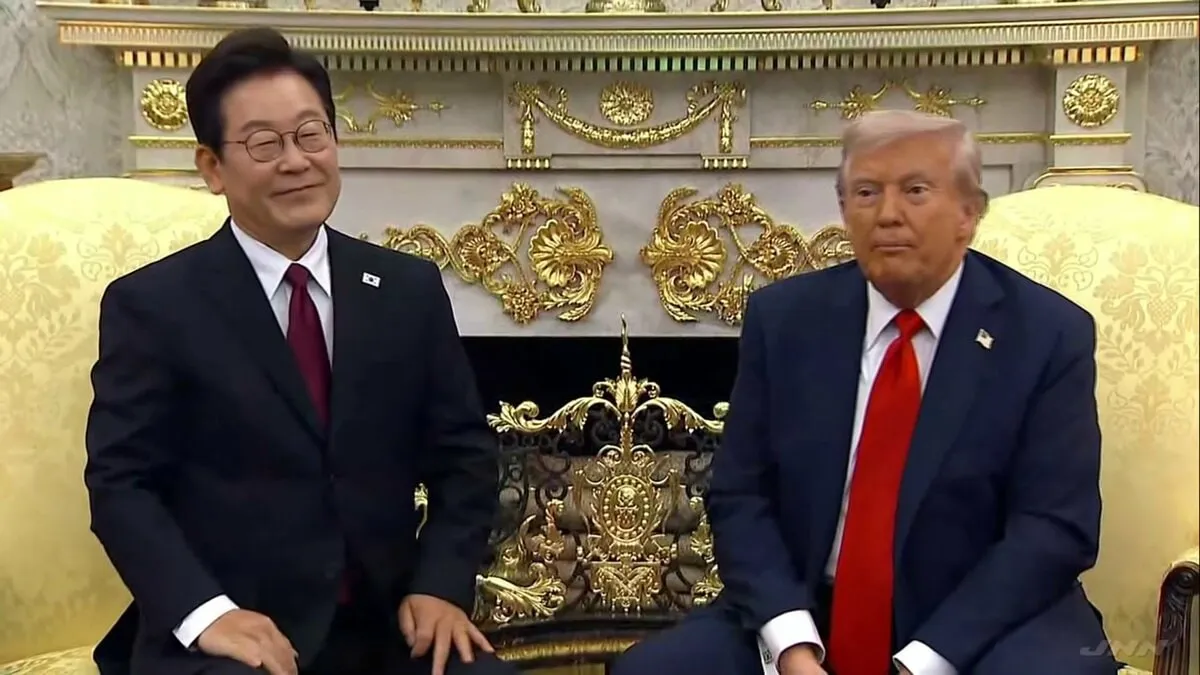 「朝鮮半島の平和のために尽力して」李在明大統領から要請　トランプ大統領は日米韓の連携の重要性強調　米韓首脳会談