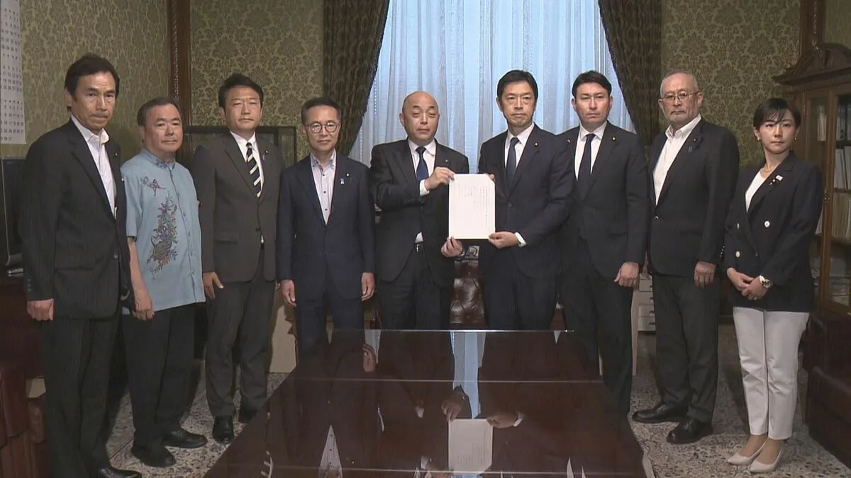 【速報】野党　ガソリン減税法案めぐり衆院・財務金融委員長の解任決議案を提出