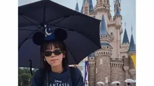 【 若槻千夏 】 15時までの空き時間で雨の中1人ディズニーを満喫　ミッキーとの対面や冷やしうどんを味わう姿に「一緒に周ってる気分」