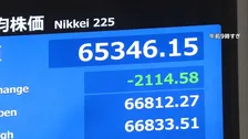 日経平均一時2100円超の値下がり　中東情勢の先行き不透明感が株価の重しに