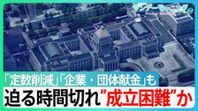 「定数削減」迫る時間切れで”成立困難”か　「企業・団体献金」も進まず…【サンデーモーニング】