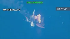 米軍　イランのタンカー3隻を攻撃　艦艇へのミサイル発射の報復で　「攻撃すれば大きな経済的代償を科す」と警告