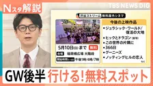 GW後半戦！野外シネマ、噴水ショー、潮干狩り…無料で楽しめるスポットをご紹介！こどもの日無料スポットも！【Nスタ解説】