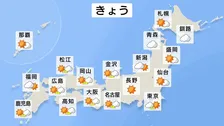 【きょうの天気】東北から九州で広く晴れも…関東は南部中心に雲　岐阜と高知では桜の開花が発表