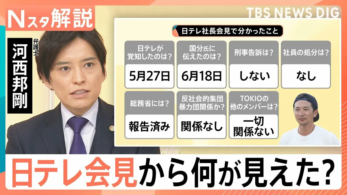一体何が？国分太一さん“複数のコンプラ違反”で無期限活動休止　日本テレビ社長の会見でわかったこと【Nスタ解説】