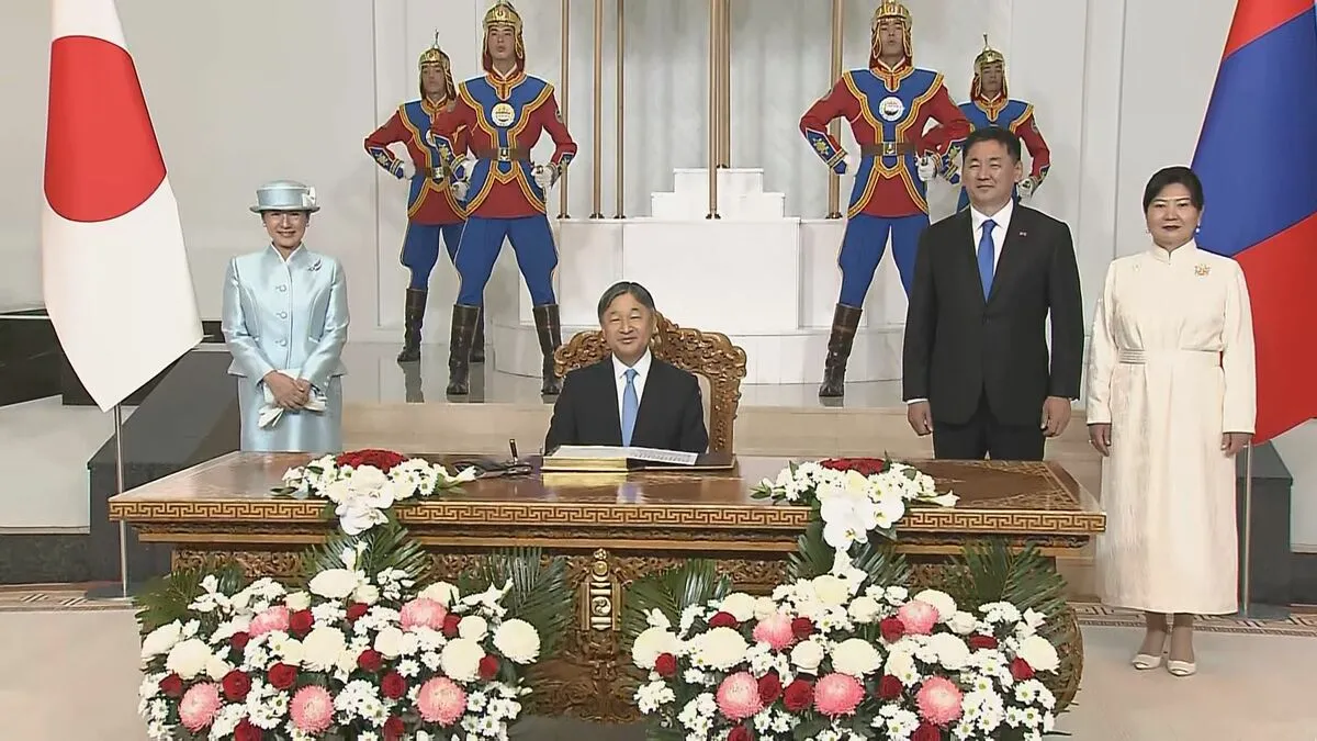 天皇皇后両陛下　国賓として最初の公式行事始まる　歓迎式典に出席　大統領夫妻の出迎えや花束贈呈も　夜には晩さん会へ