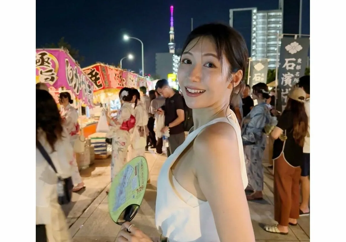 【 穂川果音 】 「今年初花火は、隅田川花火大会」　夏を満喫　「こんな間近で見られとは思わなかったーー」