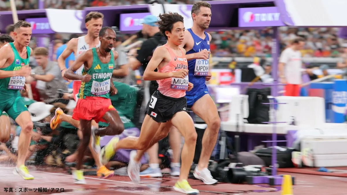 男子3000m障害の三浦龍司が2大会連続入賞の8位！「届くかなと思ったんですけど…」最後までメダルに絡む粘りの走りで国立の大観衆が熱狂【世界陸上】