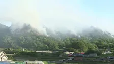 広島・福山市で山火事　延焼続く 鎮火のめど立たず、消防車14台・ヘリなどで消火活動