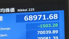 【速報】日経平均 一時1500円以上の値下がり AI・半導体関連で利益確定の売り注文集まる