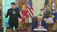トランプ大統領 ウクライナの衛星通信サービスの利用「マスク氏が元に戻した」 自身の関与は明らかにせず