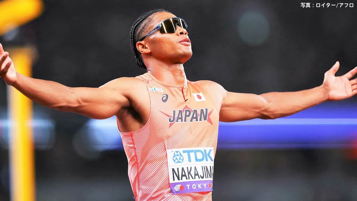 男子400m、中島佑気ジョセフが日本新で準決勝進出！佐藤拳の記録を0秒33更新、国立大歓声「会場の雰囲気が一役、二役買った」【世界陸上】