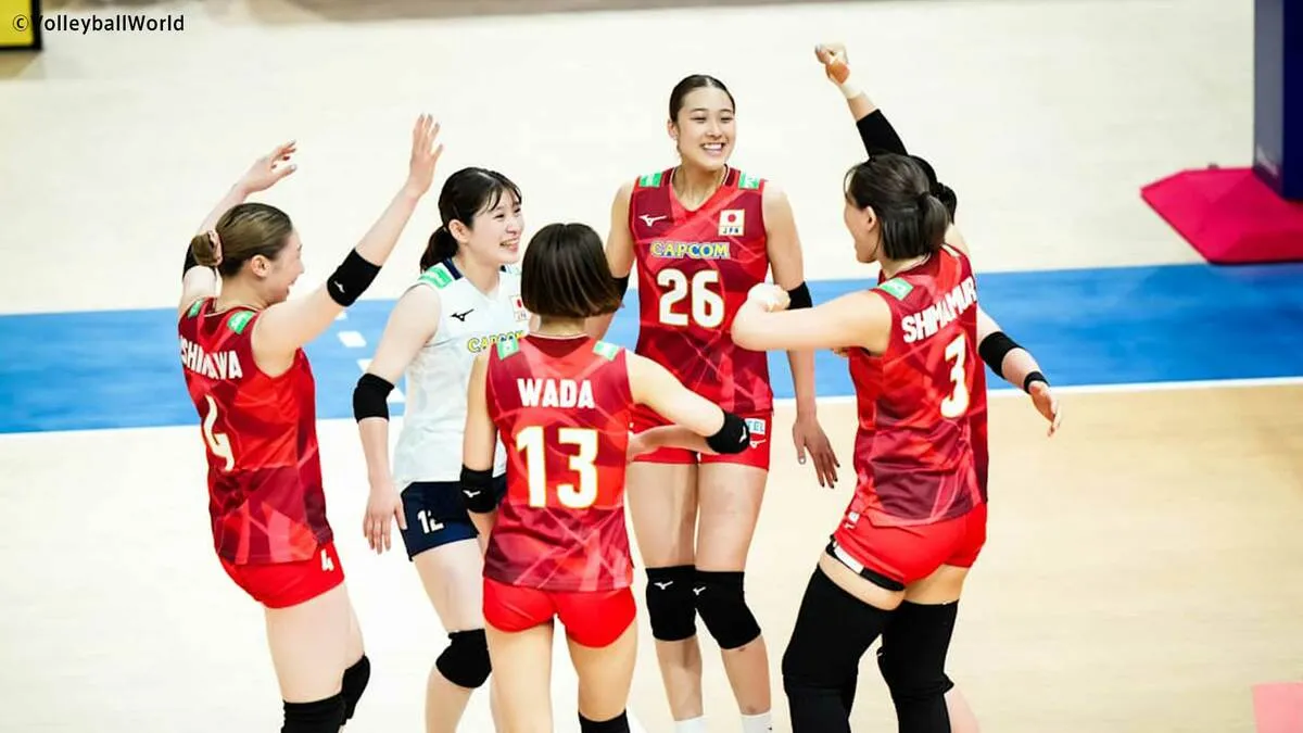 バレー女子日本代表が世界1位イタリアに激戦の末、悔しい初黒星 和田28得点、石川25得点【ネーションズリーグ】