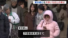 東京都心で「今シーズン一番の寒さ」　氷点下2℃を観測　関東でも冷え込み強まる