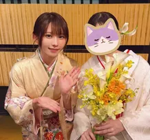 【 えなこ 】 「妹の結婚式に行ってきました」　振袖姿の笑顔ショット公開　「私含めえなこ親族は感極まって泣きまくった1日でした　笑」