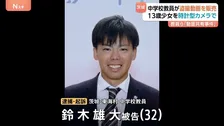 “盗撮動画共有”教員グループに動画販売か　茨城県の中学校教員を逮捕　13歳少女を時計型カメラで盗撮