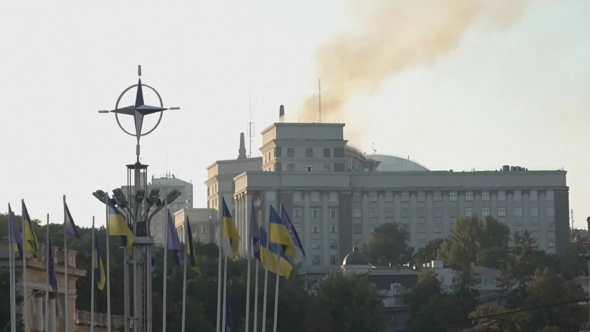 ロシアがウクライナ政府庁舎に初攻撃か　ドローン800機超“最大規模”の攻撃