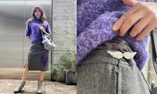 【 工藤静香 】 スカートの羽型クリップは 長女・Cocomiさんが「買ってくれました!」「ちょっとサイズが大きい時に、めちゃくちゃ便利です!」