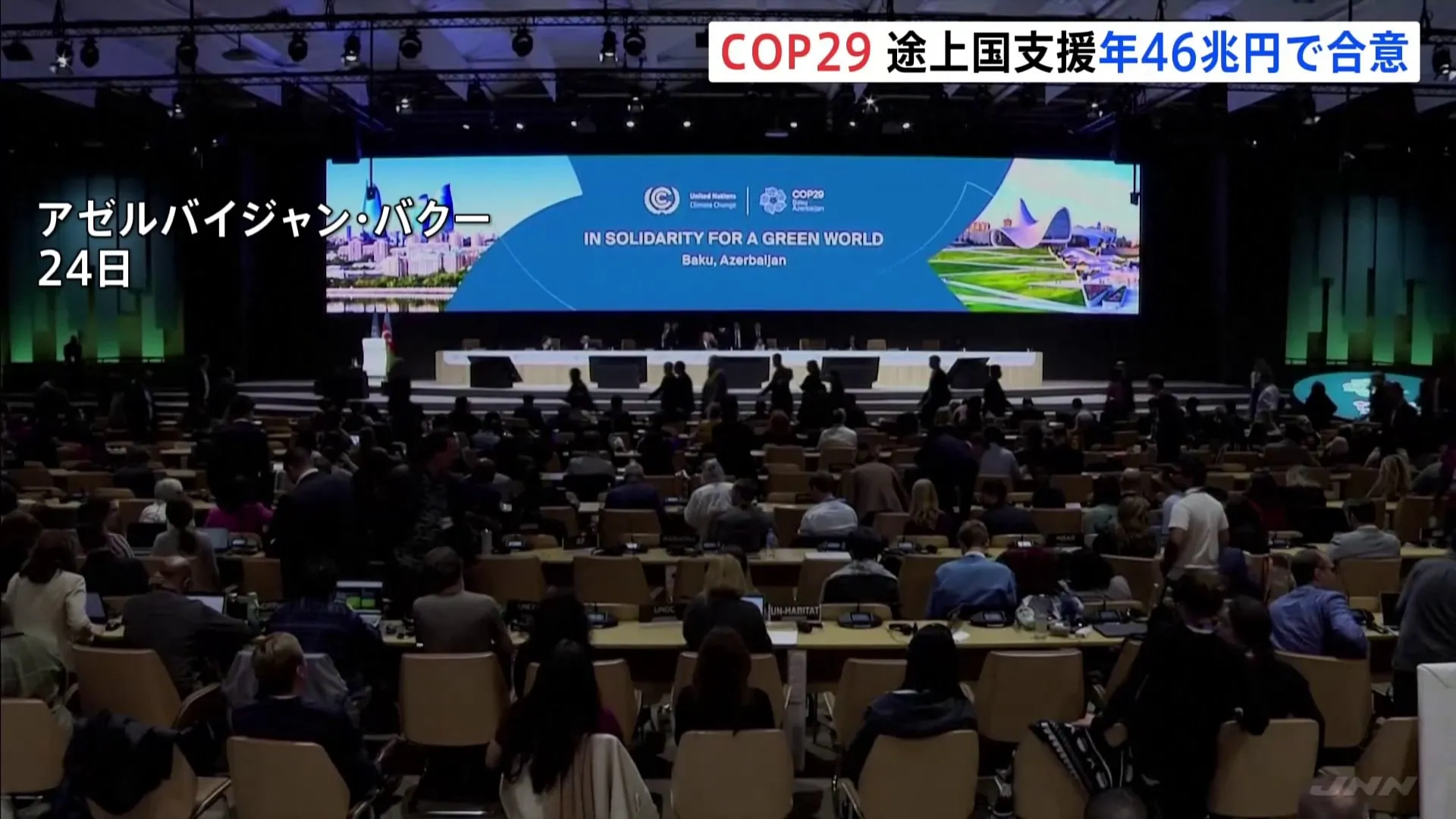 COP29　途上国支援「年46兆円」で合意　「目標額が少なすぎる」の声も