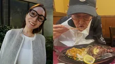 【 加藤綾菜 】83歳の夫・加藤茶が〝厚切りステーキ完食！ペロリ〟写真公開　「100才までステーキたべに行こうね！」〝秋服爆買い〟も「カトちゃんが幸せならよいです 笑」