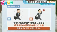 気温差7℃以上で要注意　寒暖差による“春バテ”を改善するには？【ひるおび】