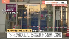イオンにクマが侵入…体長約80センチの子グマか　麻酔で捕獲しその場で駆除　客らにけがなし　秋田・能代市