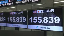【速報】円相場1ドル＝155円台 約1か月ぶり水準　日銀利上げ観測で