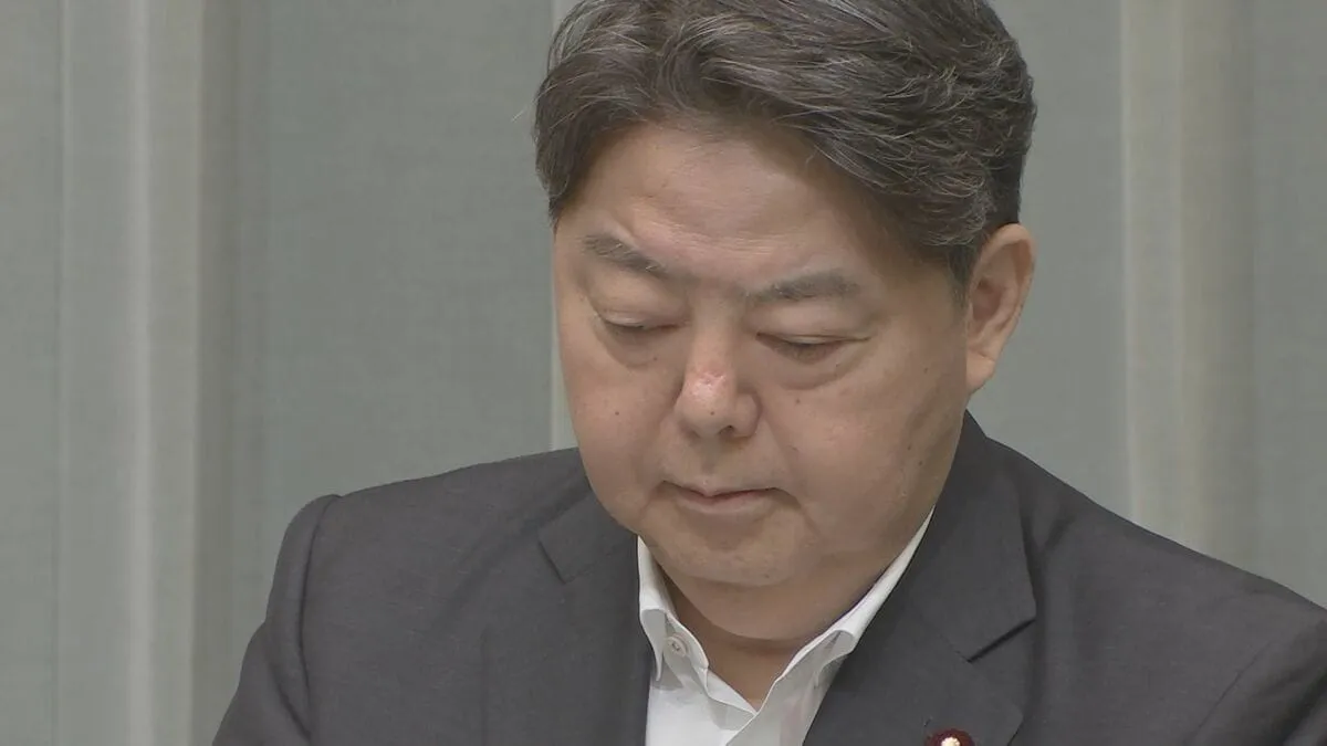 林官房長官　タイとカンボジアの停戦合意発効を「歓迎する」　引き続き緊張緩和に向け働きかけ