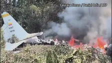 南米コロンビアで125人搭乗の軍用輸送機が墜落　これまでに8人死亡　事故原因を調査中