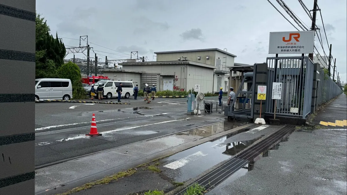 【速報】JR東海大井車両基地で男性作業員（50代）が感電し服が燃える　意識不明の重体で搬送　東京・品川区　警視庁