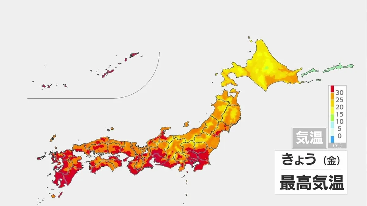 【気温まだまだ真夏】大阪は今年100日目の真夏日か　35℃に迫る暑さとなる所も　10月に入っても昼間は半袖が活躍