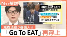 食料品の消費税「8→1％」減税法案が審議入り…外食10％維持で再浮上「Go To EAT」も　どうなる現金給付の対象【Nスタ解説】