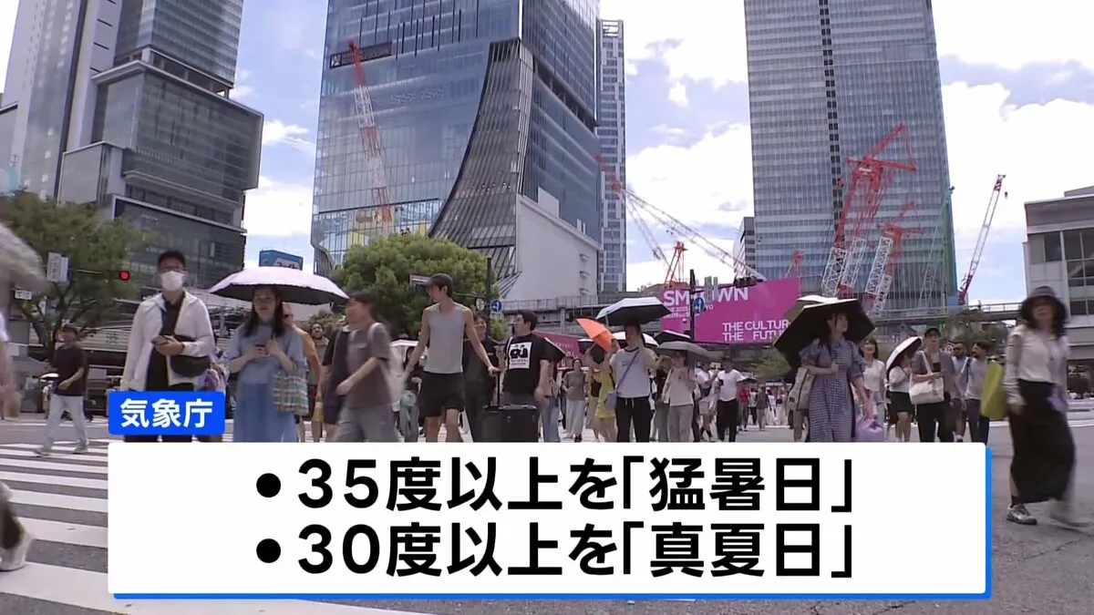 気象庁が「最高気温40℃以上」の新しい名称を検討　民間では「酷暑日」の名称も