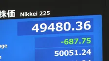 【速報】日経平均株価 一時600円超値下がり ニューヨーク市場の下落受け幅広い銘柄に売り注文