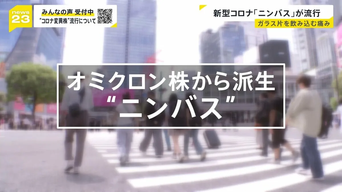 カミソリ飲むような“のどの痛み”…新型コロナ「ニンバス」が流行　猛暑が感染拡大に影響？【news23】