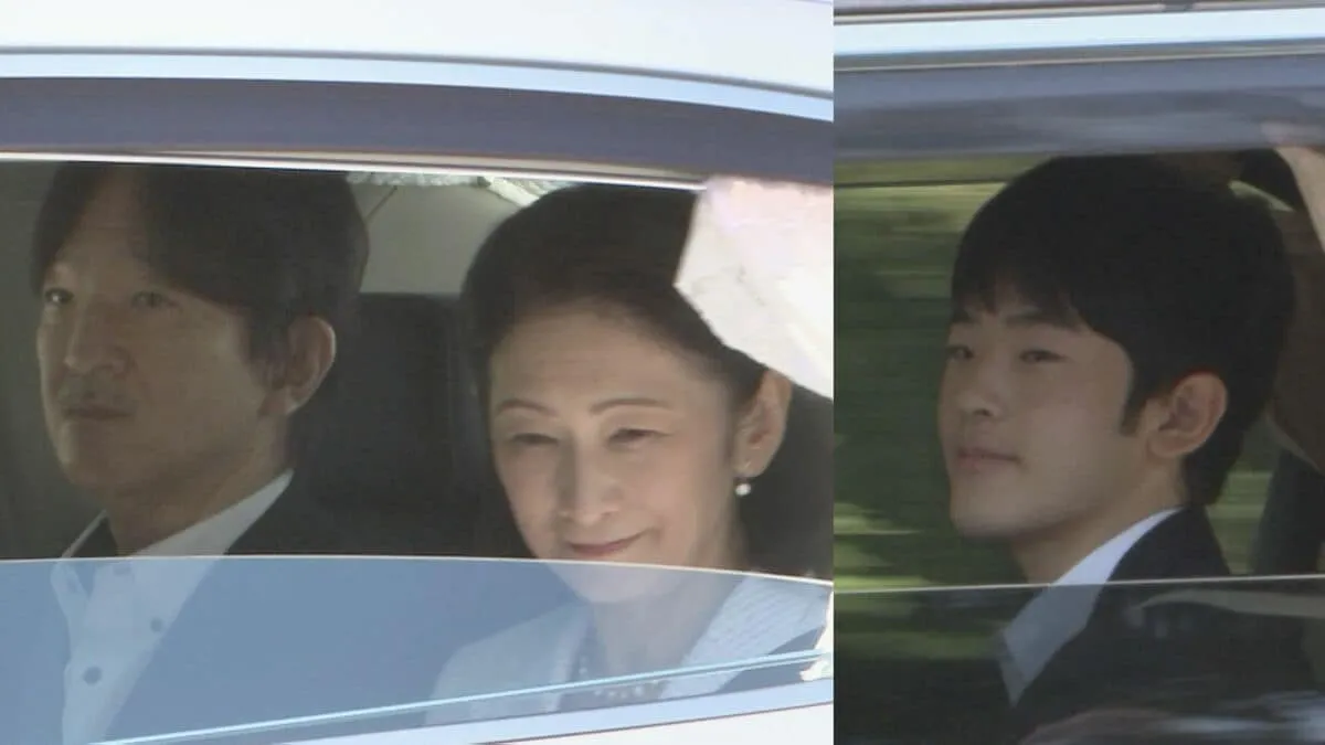 悠仁さま　秋篠宮ご夫妻と「成年式」のリハーサルで宮殿へ　宮中三殿での段取りも入念に確認　父・秋篠宮さま以来40年ぶり　9月6日の誕生日に本番