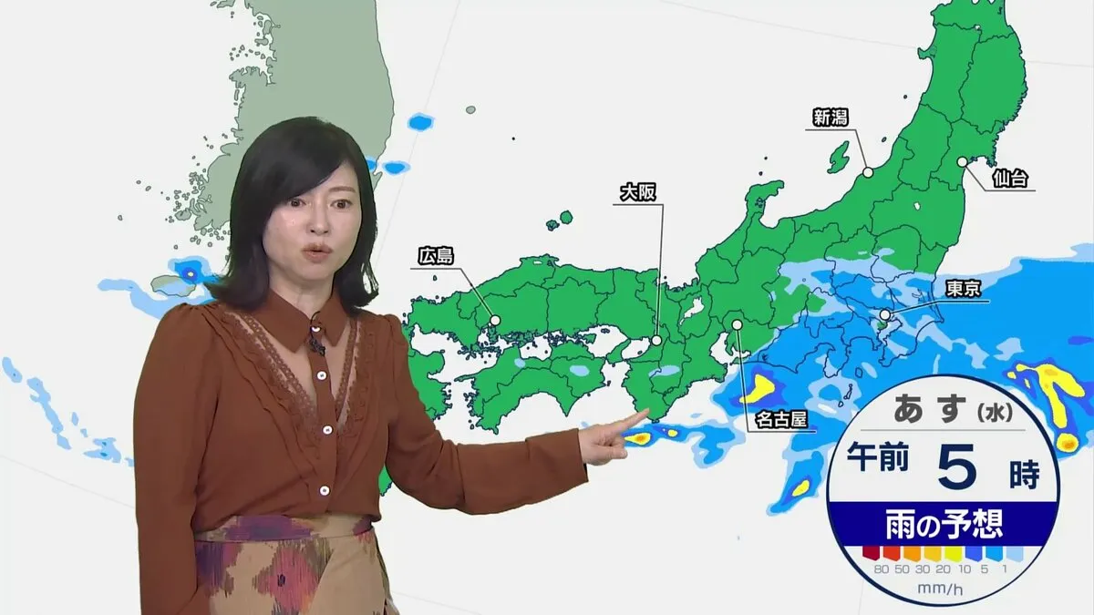 【15日の天気】関東～九州北部で雨　関東は通勤通学の時間帯がピーク　北海道・東北北部は朝の気温が一桁の所も
