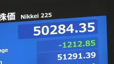 【速報】日経平均株価 一時1200円超安　米テック企業が株安で　ソフトバンクGやアドバンテストが大幅下落　5万1000円割れ