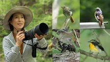 【 磯野貴理子 】　山梨の豊かな自然を満喫　野鳥にカブトムシ 信玄ゆかりの名水まで…大自然に親しむ姿に「自然の空気が伝わる」「目線が素敵」