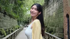 【 穂川果音 】 「猿島」でのオフショット公開　「ジブリのような世界観で、涼しくてよかったです！」
