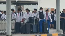 アジア大会愛知 北朝鮮は最大規模180人超 サッカー女子代表らが経由地の北京着 