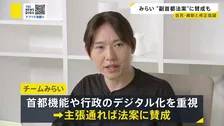みらいが自民・維新と副首都法案の修正協議 安野党首、主張通れば「当然賛成」