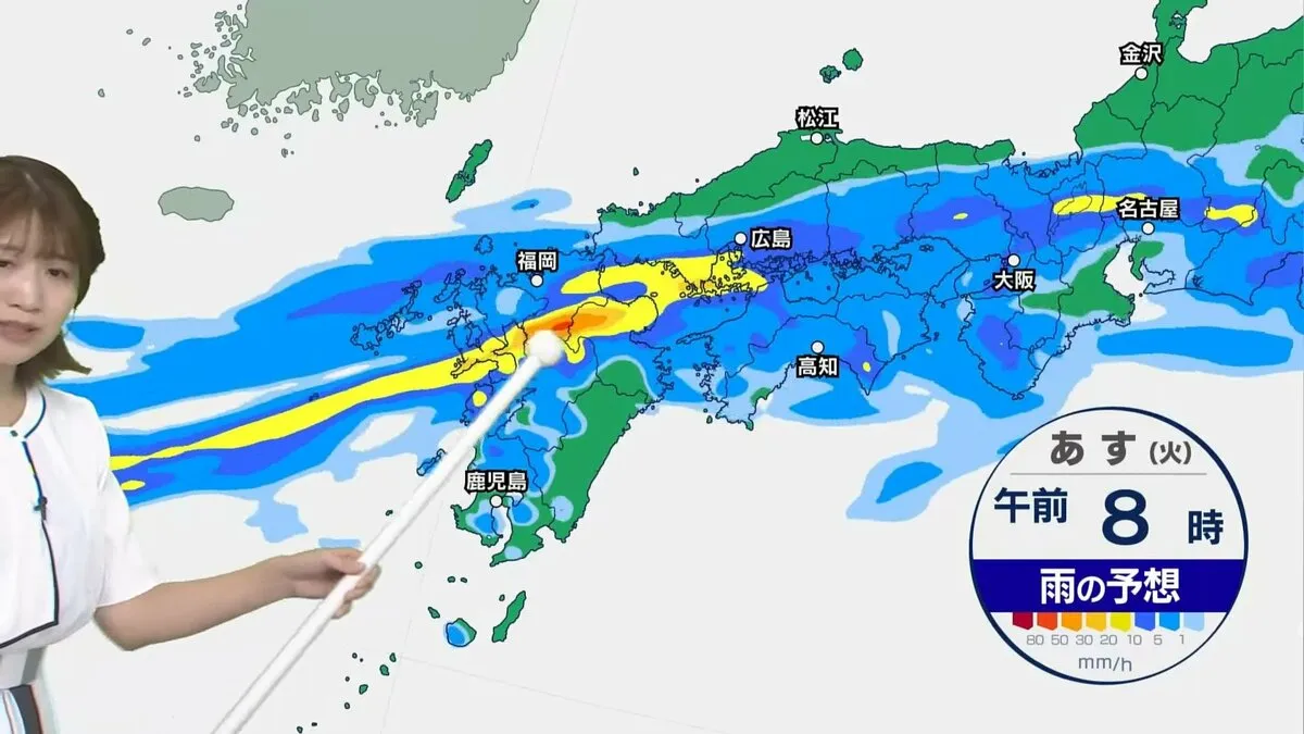 東海～近畿で「梅雨入り」早々に大雨警戒 鹿児島県では今夜にかけて線状降水帯が発生のおそれ　九州北部は200ミリ予想 災害の危険高まる