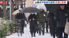 「市街地でも積雪」鳥取で積雪6センチ（午前9時時点） JR山陰線・伯備線で運休や遅れ相次ぐ　空港でもダイヤ乱れる