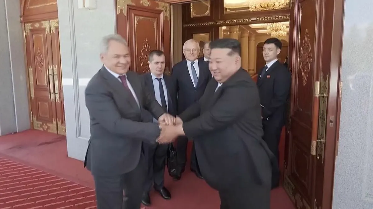金正恩総書記「今後もロシアの立場と対外政策を無条件に支持」ロシア・ショイグ安全保障会議書記との会談で　北朝鮮メディア