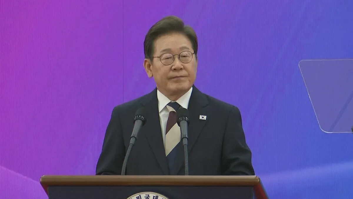 韓国　李在明大統領の政権運営「うまくいく」70％　就任後初の世論調査