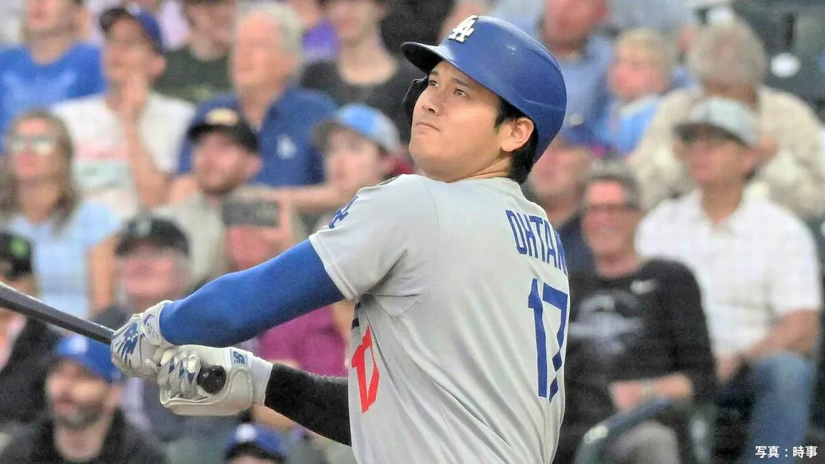 大谷翔平、32号逆転2ラン!ついに日本人初“スプラッシュヒット” エース右腕から豪快125m弾、前半戦自己最多33本に王手