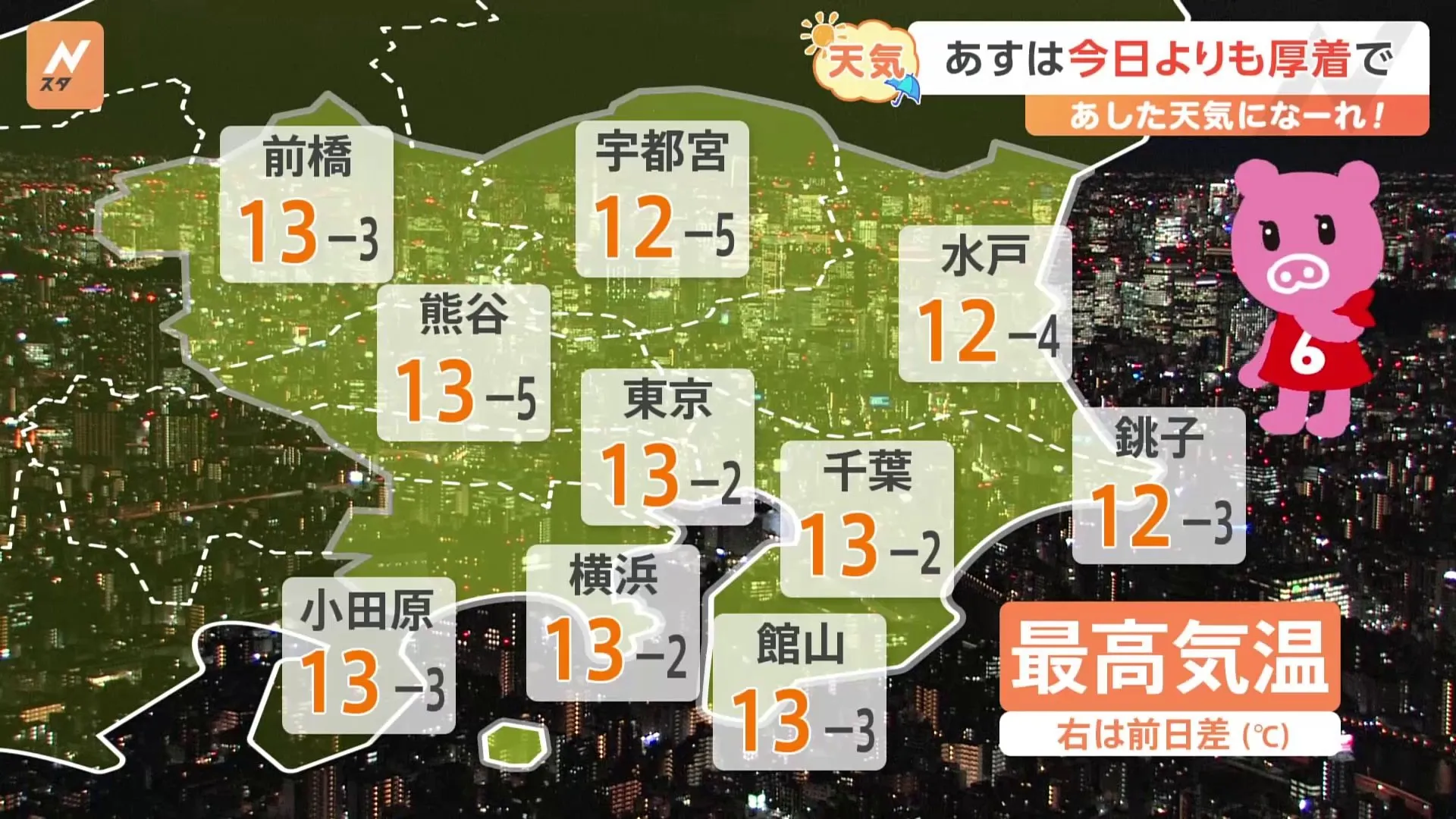 【11月19日 関東の天気】あすは今日よりも厚着で