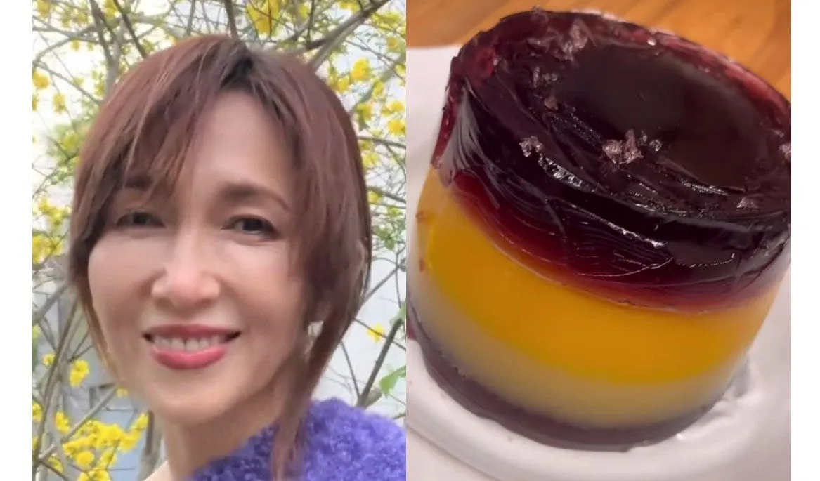 【 工藤静香 】　「宇宙人好みのしっかりしたゼリー」　長女・Cocomiさんのためにフルーツゼリー作成