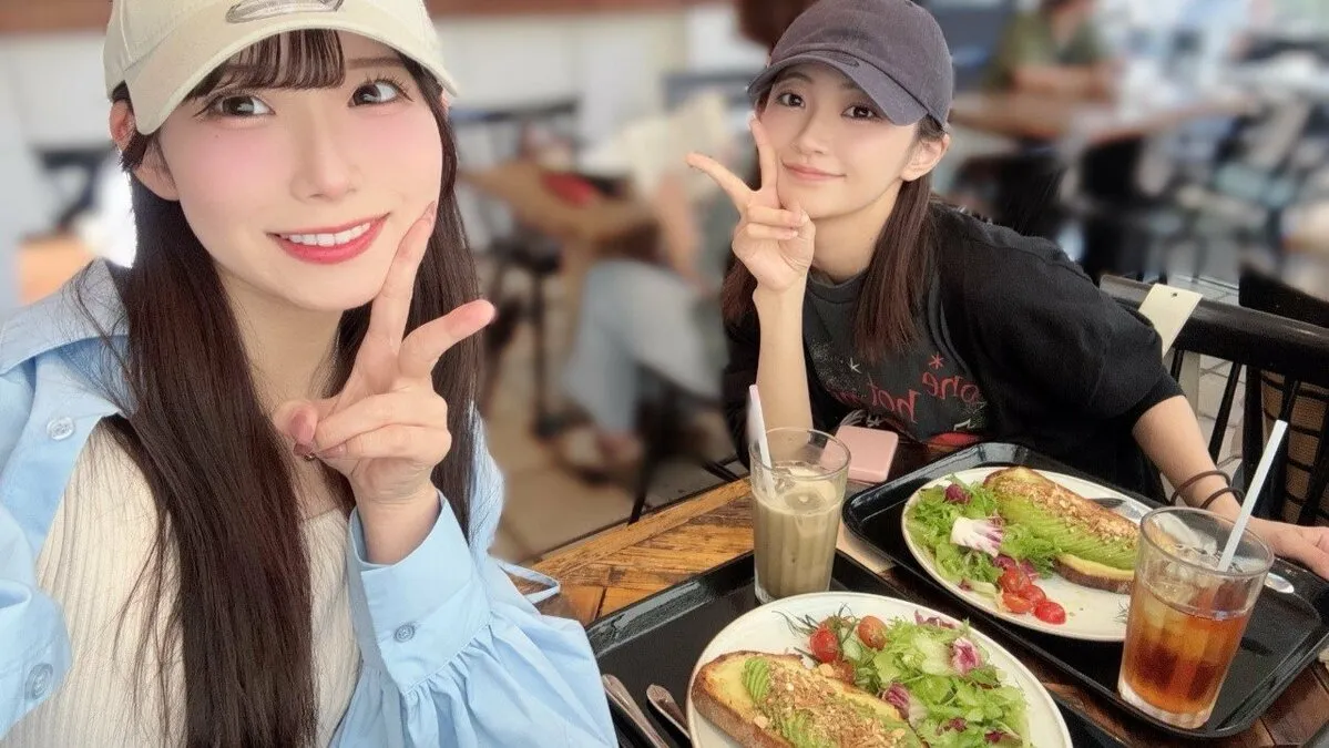 【KAWAII LAB. MATES】月代来実「かなりんとランチ」CUTIE STREET板倉可奈とアボカドタルティーヌ囲んでピースなお昼